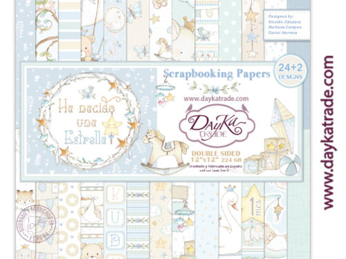 “Celebración Comunión Niña” Set 24 papeles scrapbooking – Dayka Trade